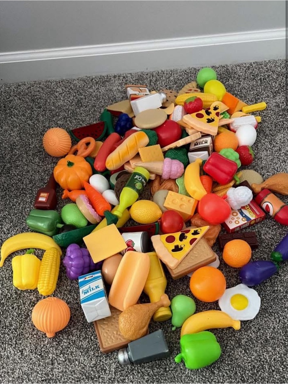 Assorted Kids Play Food Toy Set - Bright Multicolor Pretend Food